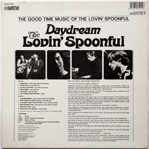 Lovin' Spoonful / Daydream (UK Reissue)β