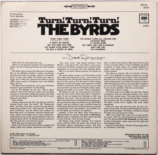 Byrds, The / Turn! Turn! Turn! (US Later)β