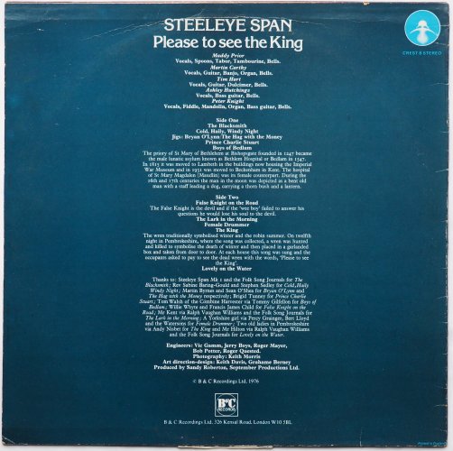 Steeleye Span / Please To See The King (Diff Cover Reissueβ