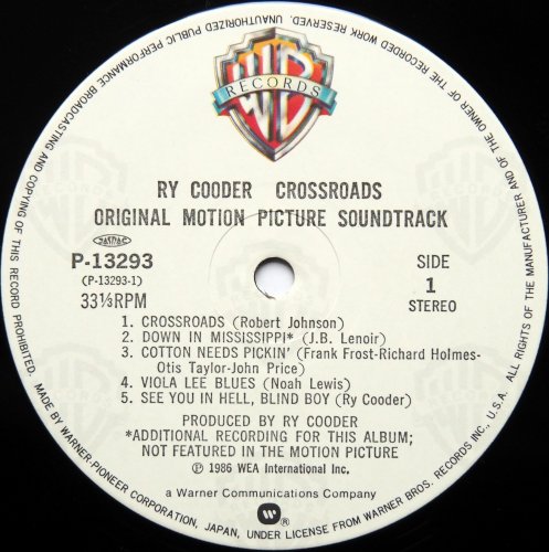 Ry Cooder / Crossroads - Original Motion Picture Soundtrack (JP