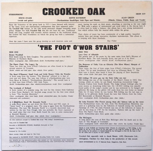 Crooked Oak / The Foot O'wor Stairsβ