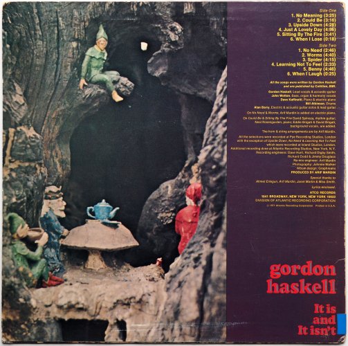 Gordon Haskell / It Is And It Isn't (US White Label Promo)β