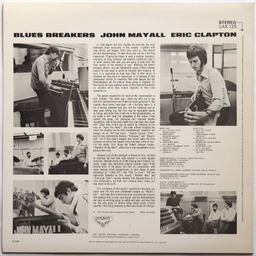 John Mayall With Eric Clapton / Blues Breakers  (JP Later)β