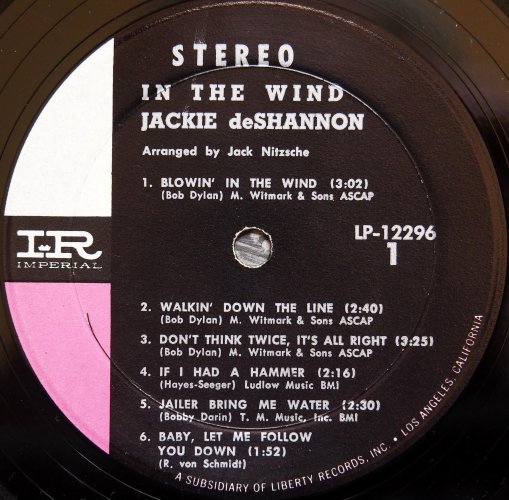 Jackie DeShannon / In The Wind (US Early Issue)β