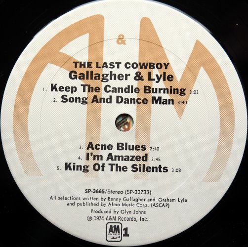 Gallagher And Lyle / The Last Cowboy (US)β