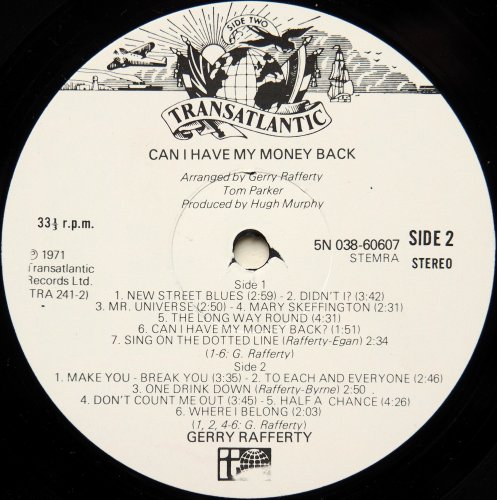 Gerry Rafferty / Can I Have My Money Back? (Netherlands)β