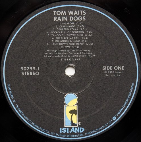 Tom Waits / Rain Dogs (US Early Issue)β
