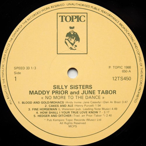 Maddy Prior - June Tabor : Silly Sisters / No More To The Dance β