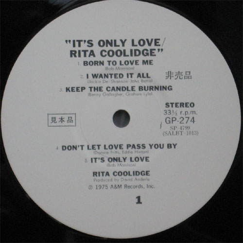 Rita Coolidge / It's Only Love ( ٥븫סˤβ