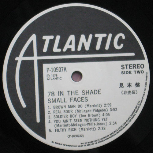 Small Faces / '78 In The Shade ( ٥븫סˤβ