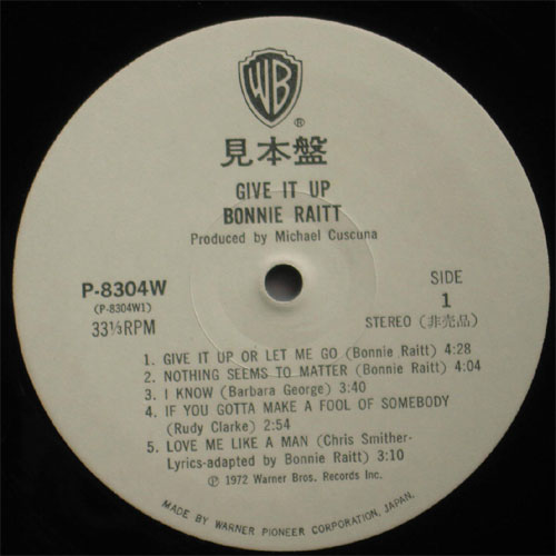 Bonnie Raitt / Give It Up ( ٥븫סˤβ