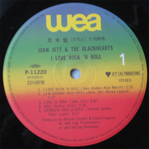 Joan Jett& Blackhearts / I Love Rock-m-Rollβ