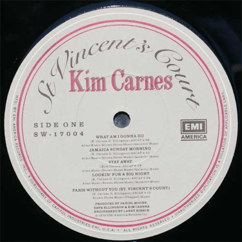 Kim Carnes / St Vinceent's Courtβ