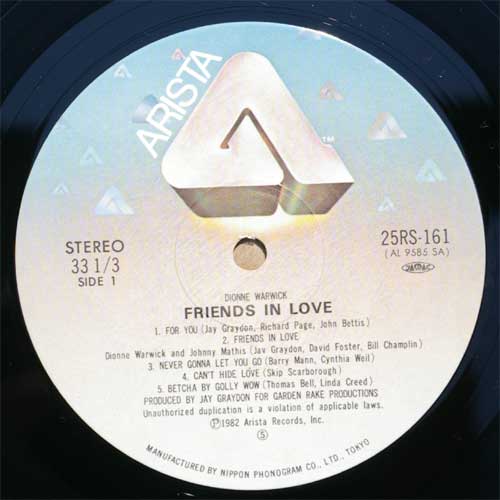 Dionne Warwick/ Friends In Loveβ
