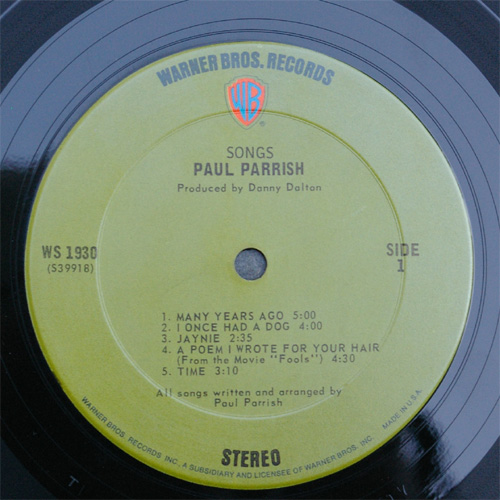 Paul Parrish / Songsβ
