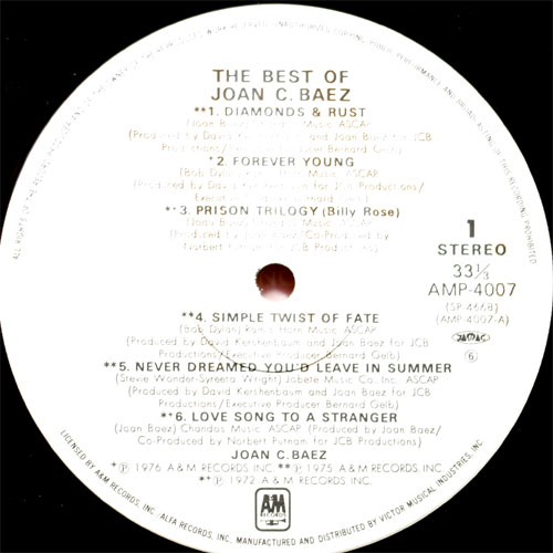 Joan Baez / The Best Of Joan C.Baezβ