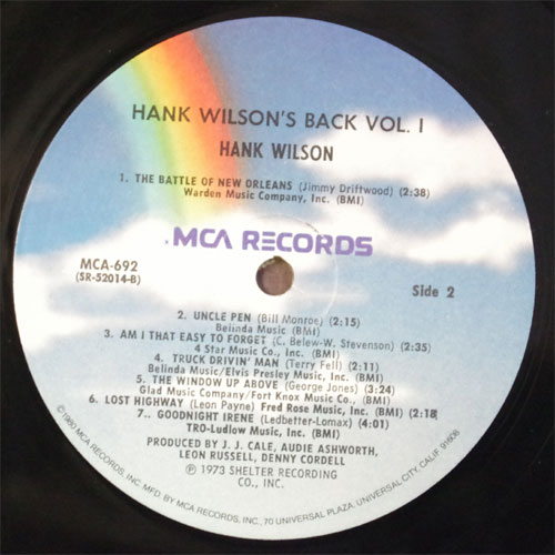 Hank Willson (Leon Lussel) / Hank Wilson Back Vol.1β