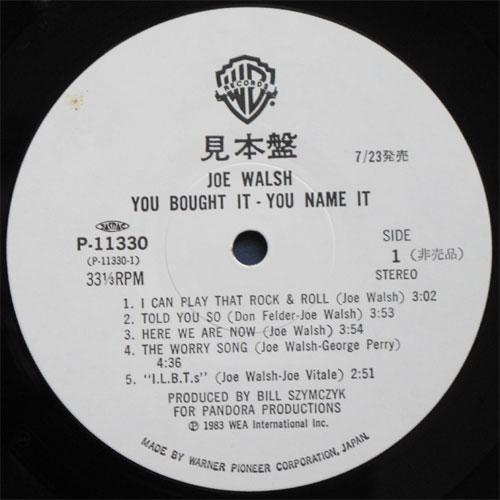 Joe Walsh / You Bought It-You Name It  ( ٥븫 )β