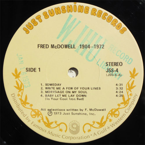 Mississippi Fred Mcdowell / Mississippi Fred Mcdowell 1904-1972β