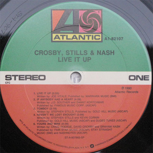 Crosby, Stills & Nash / Live It Up (In Shrink)β