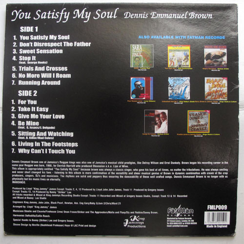 Dennis Emmanuel Brown / You Satisfy My Soulβ