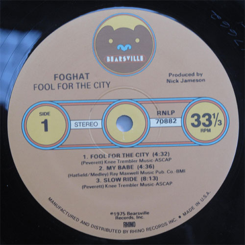 Foghat / Fool For The Cityβ