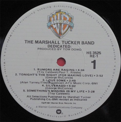 Marshall Tucker Band,The / Dedicateβ