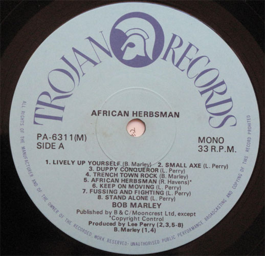 Bob Marley & The Wailers / American Herbs Man(MONO )β