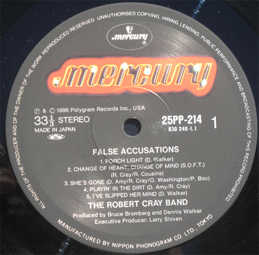Robert Cray Band,The / Accusationsβ