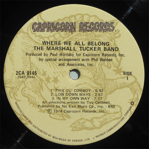 Marshall Tucker Band,The / Where We All Belongβ
