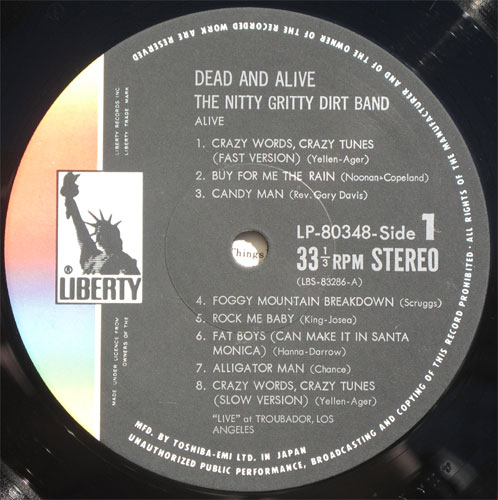 Nitty Gritty Dart Band / Dead And Aliveβ