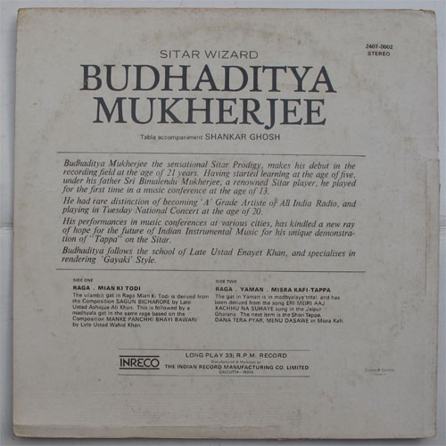 Budhaditya Mukherjee / Sitar Wizardβ