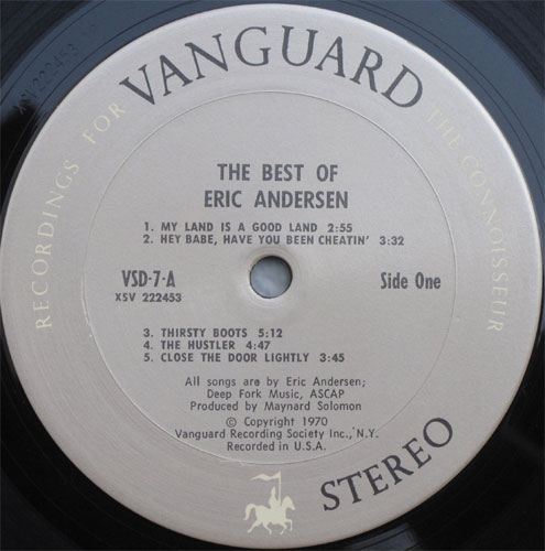 Erick Andersen / The Best Of Eric Andersenβ