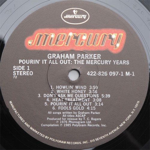 Graham Parker / Pourin'it ALL Out:The Mercury Yearsβ
