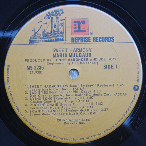 Maria Muldaur / Sweet Harmonyβ