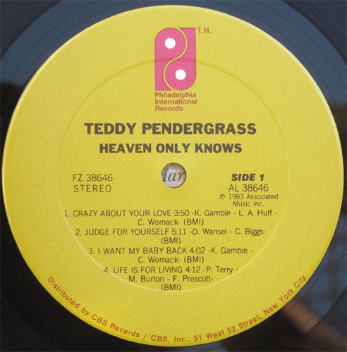 Teddy Pentergrass / Heaven Only Knowsβ