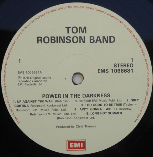 Tom Robinson Band (TRB) / Power In The Darknessβ