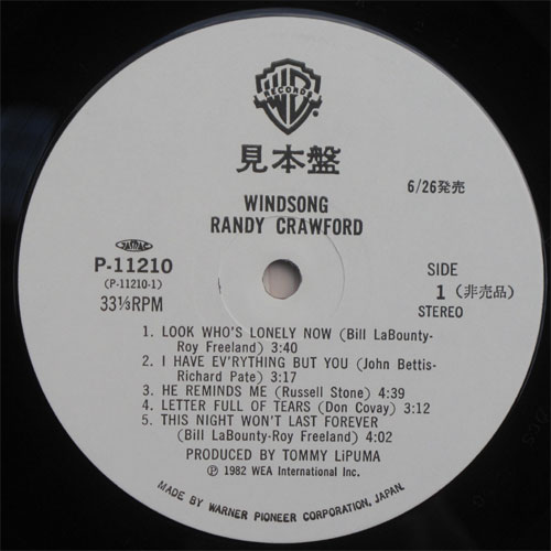Randy Crawford / Wind Song(٥븫 ) / P-11210β