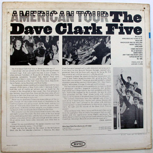 Dave Clark Five, The / American Tour.Vol 1　(MONO)の画像
