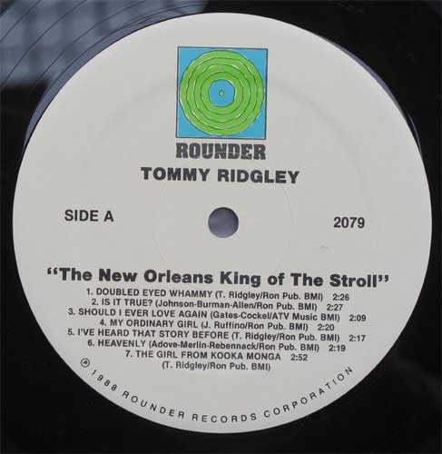 Tommy Ridgley / The New Orleans King Of The Strollβ