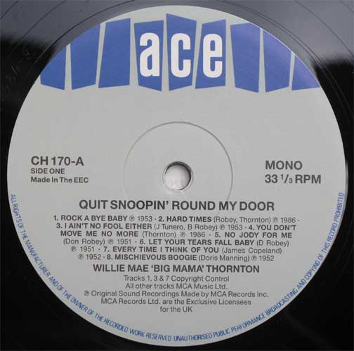 Big Mama Thornton / Quit Snoopin' Round My Doorβ