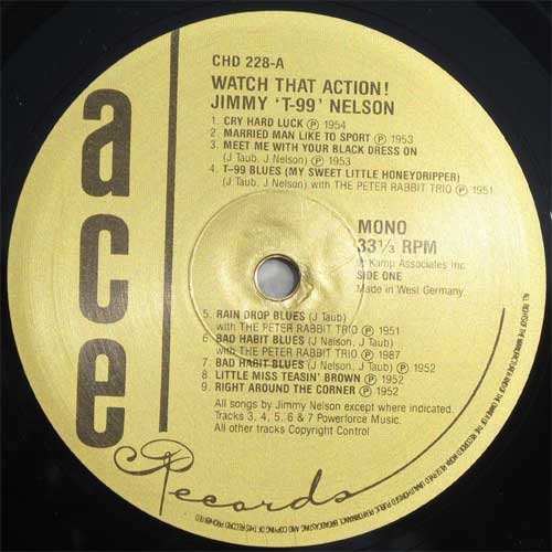 Jimmy Nelson / Watch That Actionβ
