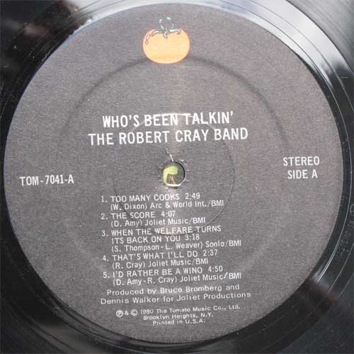 Robert Cray Band,The / Who's Been Talkin'β