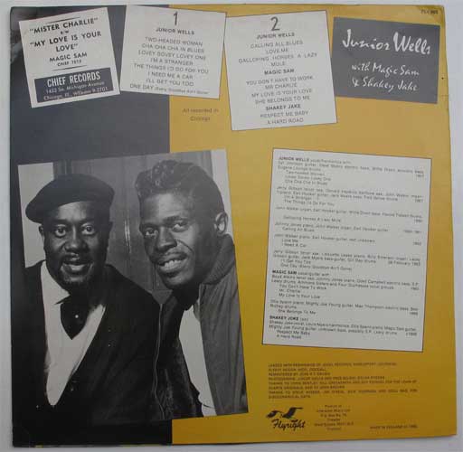 Junior Wells /   Chiefly Wells (Chicago Blues With Magic Sam & Shakey Jake 1957-1966)β