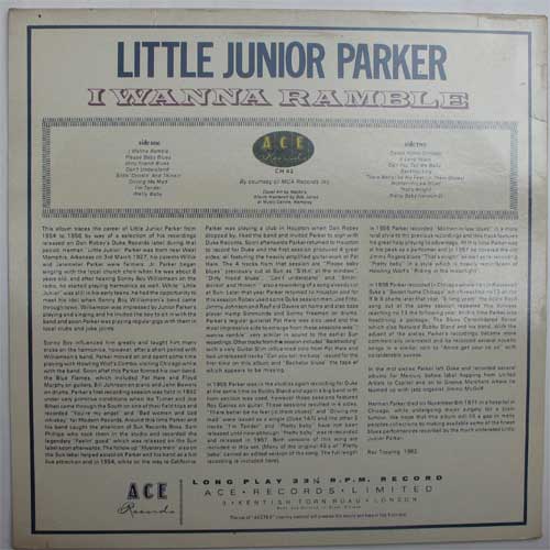 Little Junior Parker And The Blue Flames / I Wanna Rambleβ