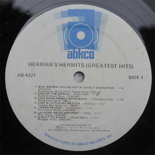 Herman's Hermits / 15 Greatest Hitsβ
