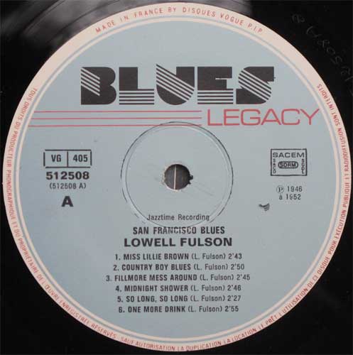 Lowell Fulson / San Francisco Bluesβ