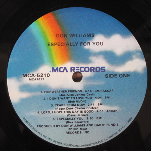 Don Williams / Especially For Youβ
