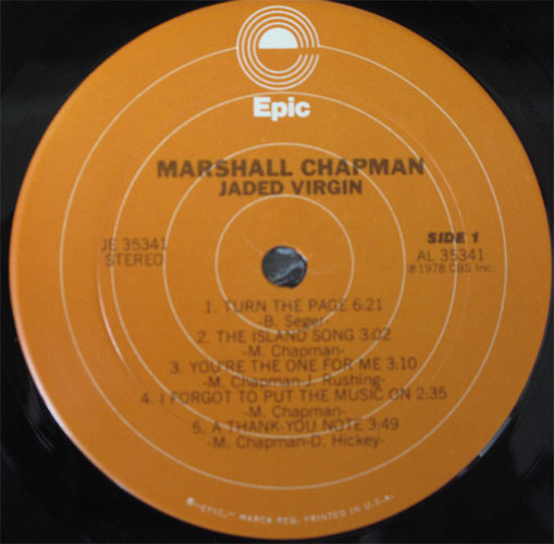 Marshall Chapman / Jaded Virginβ