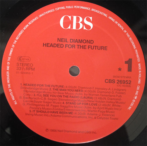 Neil Diamond / Headed For The Futureβ